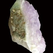 Quartz (var. Amethyst) on smoky Quartz