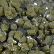 Pyromorphite on Malachite