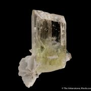 Spodumene (fluorescent) with Albite and Tourmaline