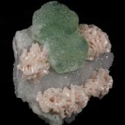 Fluorite with Dolomite and Quartz
