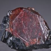 Rhodonite (gemmy crystals) on Galena