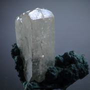 Barite on Malachite