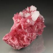 gemmy RHODONITE, CALCITE