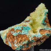 Senegalite on Turquoise