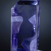 Fluorite - gem clear, flattened cube