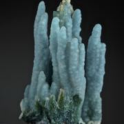Chrysocolla - Stalactitic with Quartz coatings