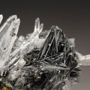 BOULANGERITE, QUARTZ