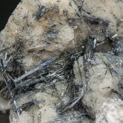Stibnite on Quartz
