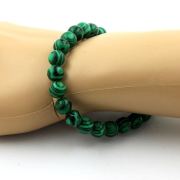 Malachite Bracelet 8 mm Beads.