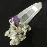 Fluorite on Quartz with Muscovite
