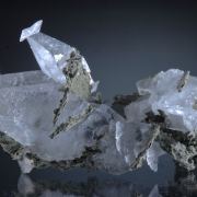 Calcite - unusual habits with Clinochlore