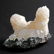 Calcite on Sphalerite - Trepca, Kosovo