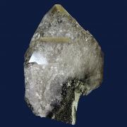 Quartz (smoky) with Pyrite