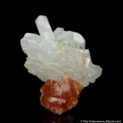 Beryl var. Aquamarine with Scheelite