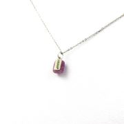 Raw Ruby Necklace. 6.62 ct.