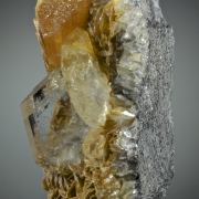 Beryl (Goshenite) with Scheelite and Muscovite