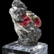 Sweet Home Rhodochrosite, Pyrite & Quartz on Tetrahedrite