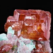 Wulfenite with Malachite 