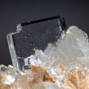 Fluorite (tabular) w. Quartz & Calcite