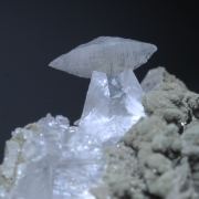 Calcite - unusual habits with Clinochlore