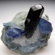 Benitoite with Neptunite