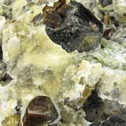 Andradite Garnet in Quartz