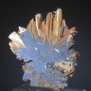 Rutile on Hematite -epitaxial crystals