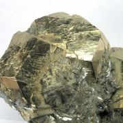 Pyrite on Galena With Hematite