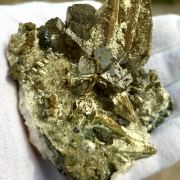 Sphalerite on Calcite with Tennantite