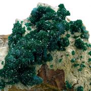 Dioptase, dolomite
