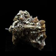 Siderite, Quartz, Pyrite.