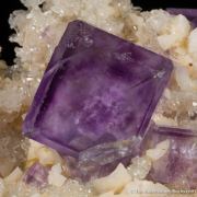 Fluorite on Dolomite with Quartz