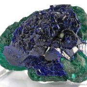 Azurite on Malachite Ps. Azurite