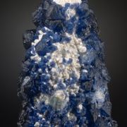 Fluorite (blue) on Quartz