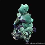 Malachite with Azurite