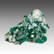 Dioptase, calcite 