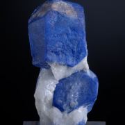 Lazurite - crystals in Calcite