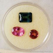 Elbaite Tourmaline (Rough & Cut set)