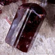 Fluor-liddicoatite (Tourmaline) on Microcline
