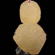Calcite (fl) with Fluorite and Sphalerite