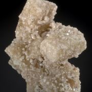 Prehnite crystals covered by Grossular