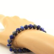 Lapis Lazuli from Pakistan 8 mm beads Bracelet. 5A quality. Customizable Size.