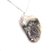 Raw Agate Necklace. 76.13 ct.