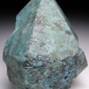 Shattuckite after Quartz