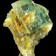 Fluorite, quartz MONGOLIA