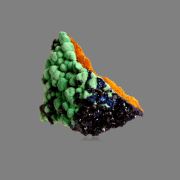 Azurite on Malachite