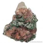 Copper in Calcite with Malachite