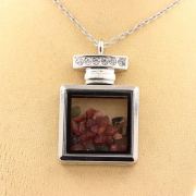 Raw multicolor Tourmaline necklace.