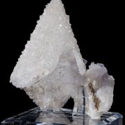 Quartz Epimorph ps. Calcite with Fluorite