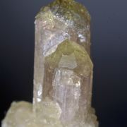 Vesuvianite - green tips with pink core